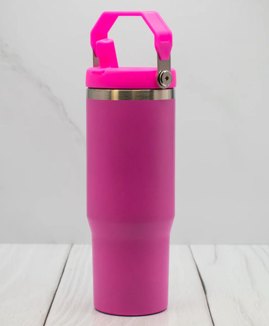 30oz Flip Straw Tumbler