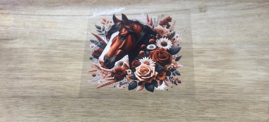 Horse And Flowers A70