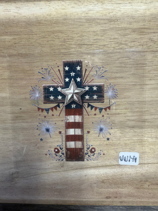 American Flag Cross A166